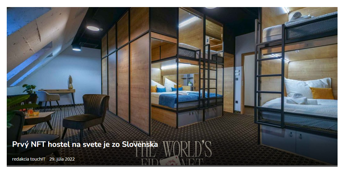Introducing the world's first NFT hostel