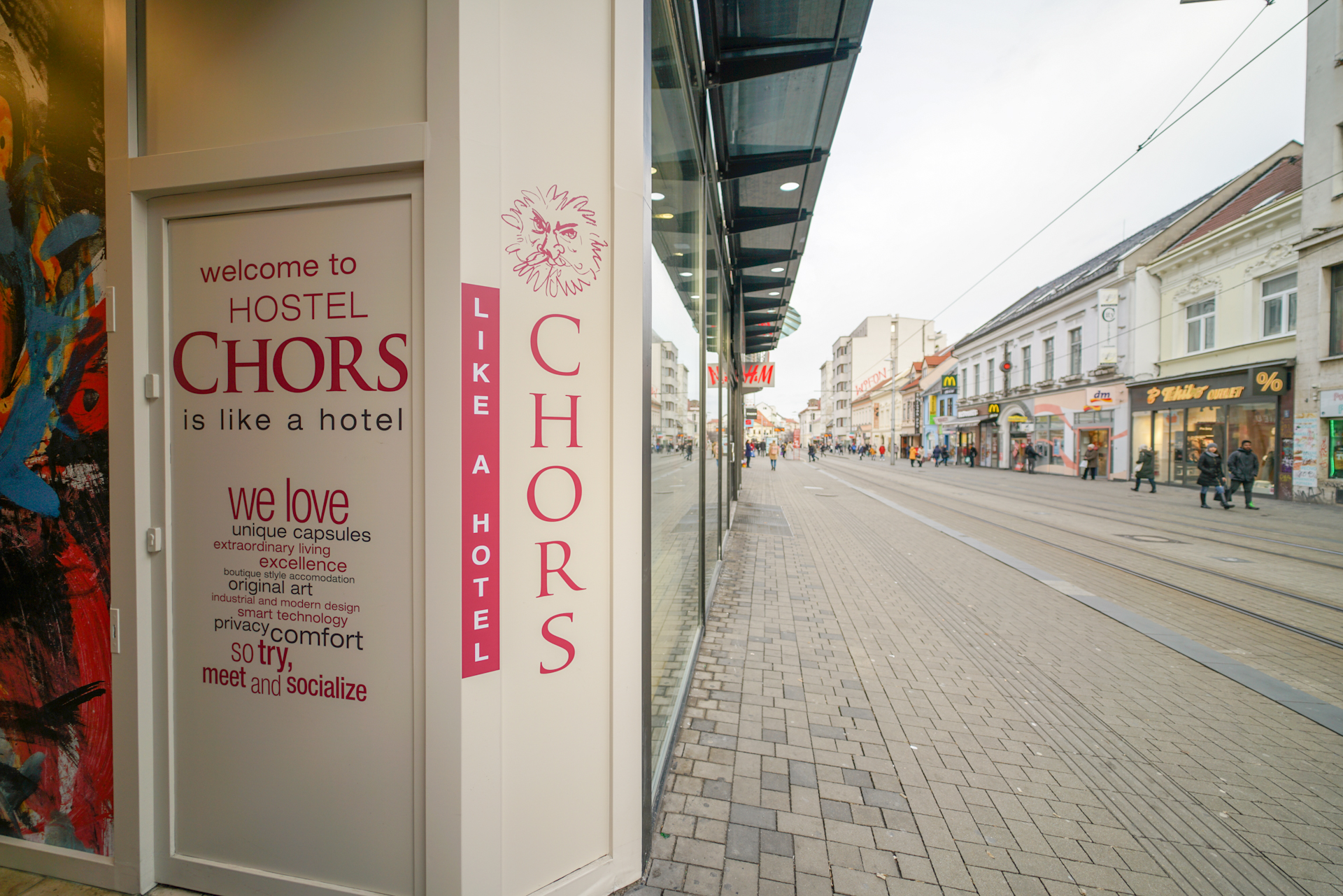 entrance to CHORS like a hotel